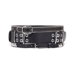 Layered studs belt